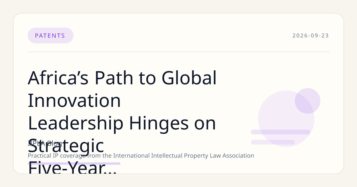 Africa’s Path to Global Innovation Leadership Hinges on Strategic Five-Year Transformation