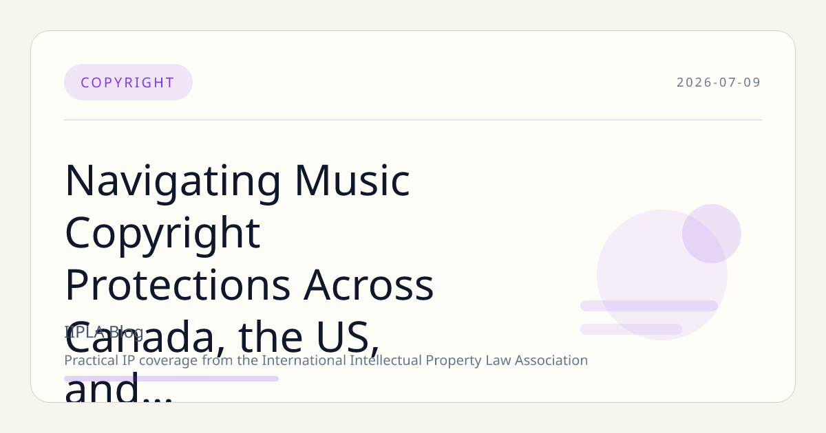 Navigating Music Copyright Protections Across Canada, the US, and the UK