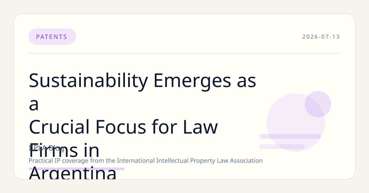 Sustainability Emerges as a Crucial Focus for Law Firms in Argentina