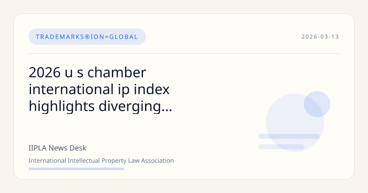 IIPLA — International Intellectual Property Law Association