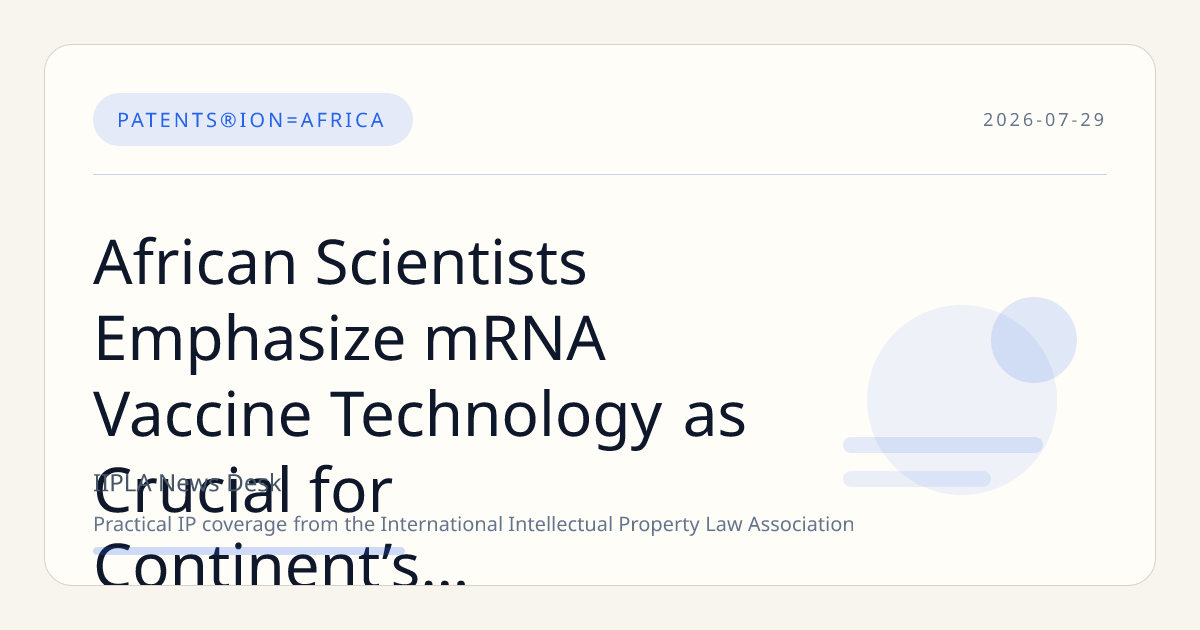 African Scientists Emphasize mRNA Vaccine Technology as Crucial for Continent’s Health Sovereignty