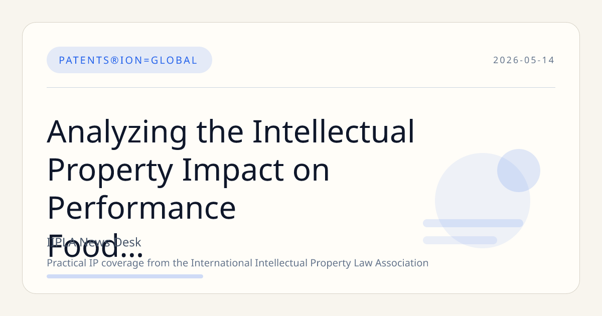 Analyzing the Intellectual Property Impact on Performance Food Group Company (PFGC) Stock Momentum