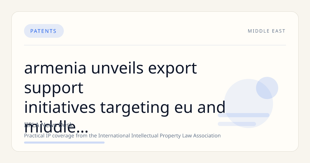 Armenia Unveils Export Support Initiatives Targeting EU and Middle Eastern Markets, Says Economy Minister Papoyan