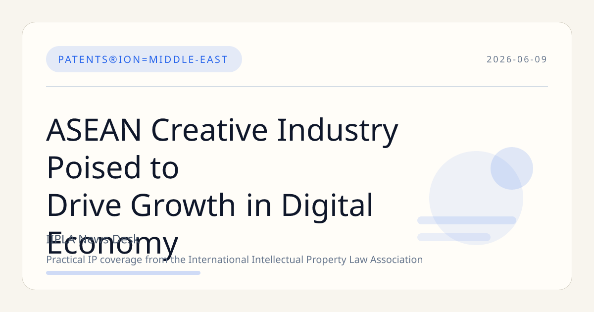 ASEAN Creative Industry Poised to Drive Growth in Digital Economy