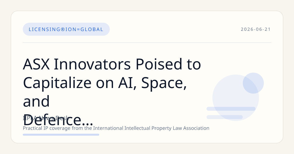 ASX Innovators Poised to Capitalize on AI, Space, and Defence Megatrends This Decade