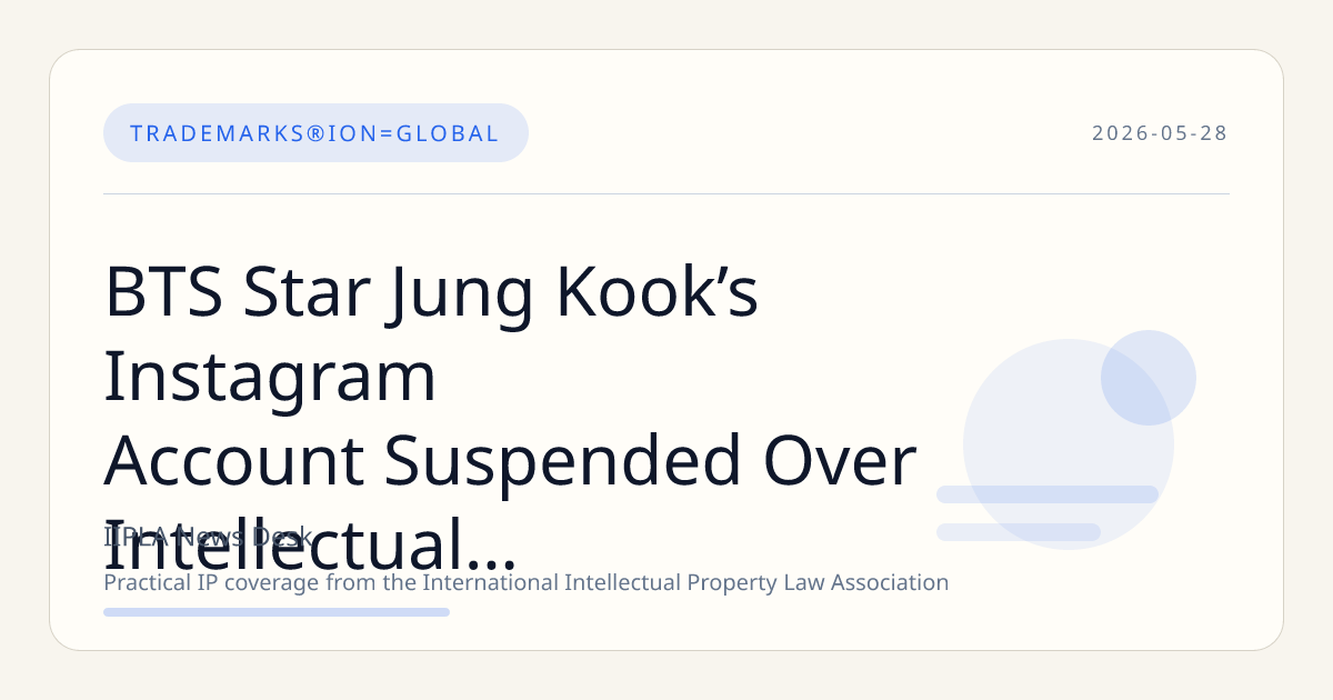 BTS Star Jung Kook’s Instagram Account Suspended Over Intellectual Property Concerns, Fans Express Confusion