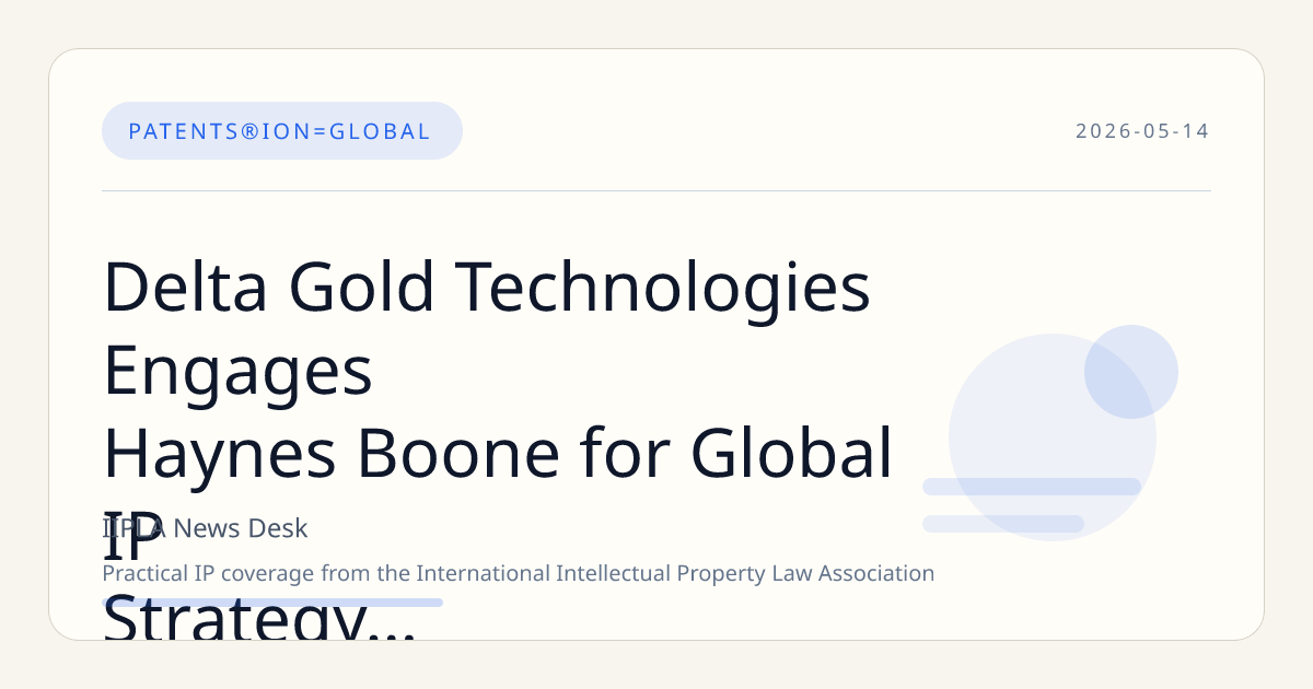 Delta Gold Technologies Engages Haynes Boone for Global IP Strategy in Quantum Computing