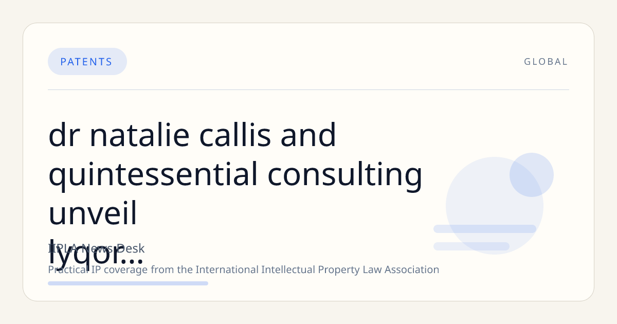 Dr. Natalie Callis and Quintessential Consulting Unveil LYQOR™ to Advance Human Intelligence Governance