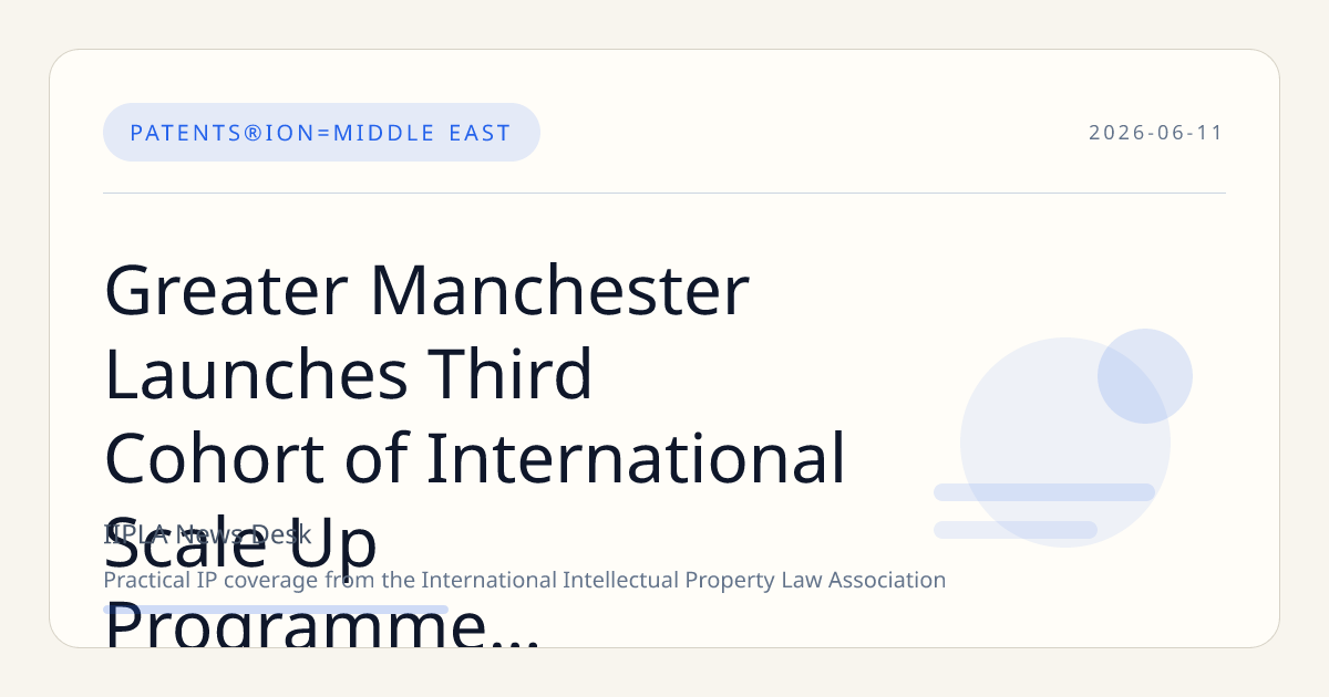 Greater Manchester Launches Third Cohort of International Scale Up Programme to Boost Export Growth