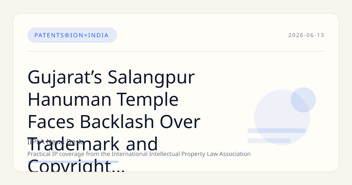 Gujarat’s Salangpur Hanuman Temple Faces Backlash Over Trademark and Copyright Claims on Idol