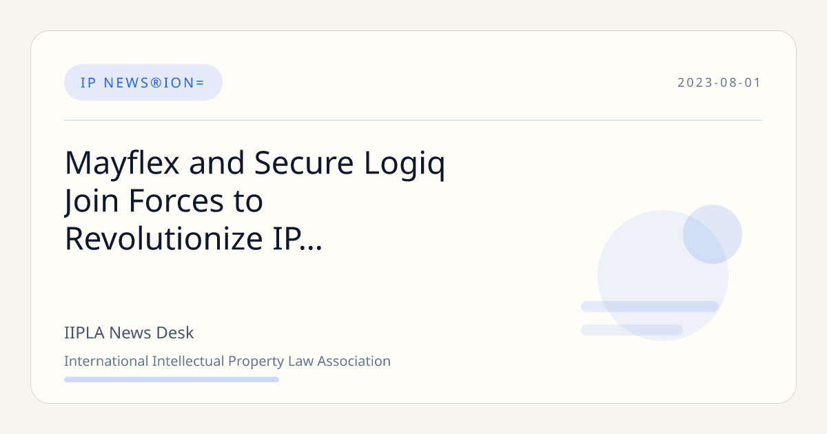 Mayflex and Secure Logiq Join Forces to Revolutionize IP Surveillance ...