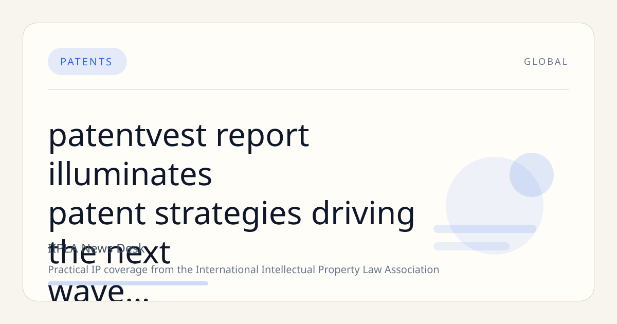 PatentVest Report Illuminates Patent Strategies Driving the Next Wave of Triple-Agonist Obesity Therapies