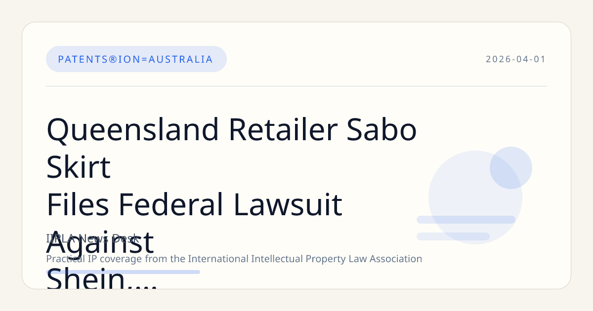 Queensland Retailer Sabo Skirt Files Federal Lawsuit Against Shein, Kmart for Design Infringement