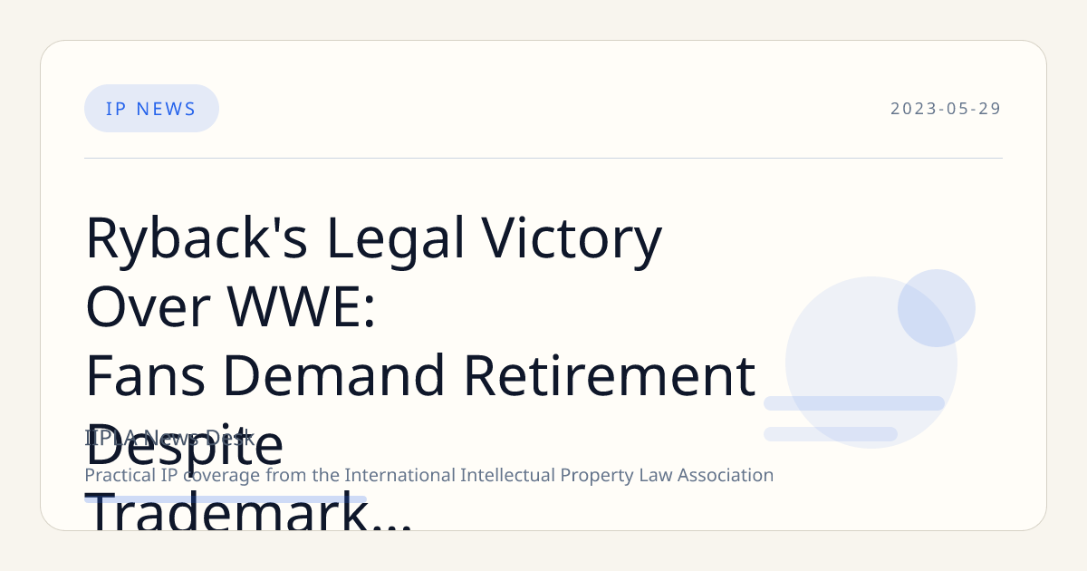 Ryback's Legal Victory Over WWE: Fans Demand Retirement Despite Trademark Lawsuit Win