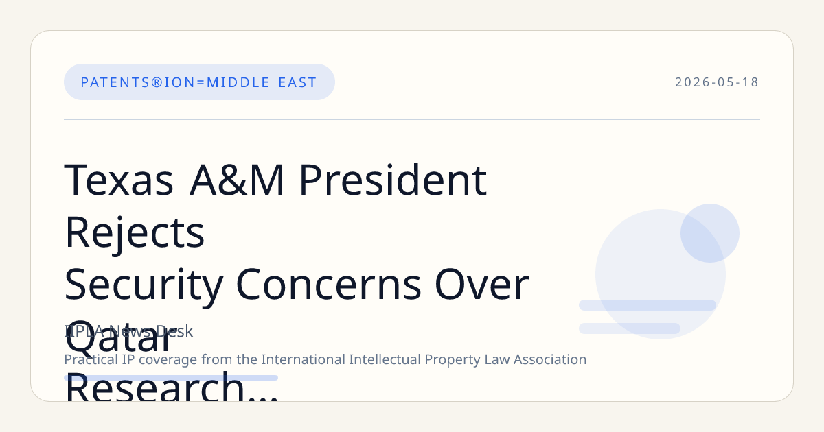 Texas A&M President Rejects Security Concerns Over Qatar Research Partnership