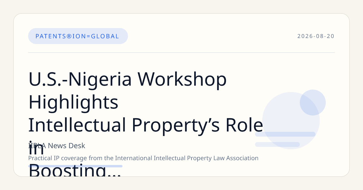 U.S.-Nigeria Workshop Highlights Intellectual Property’s Role in Boosting Music Industry Collaboration