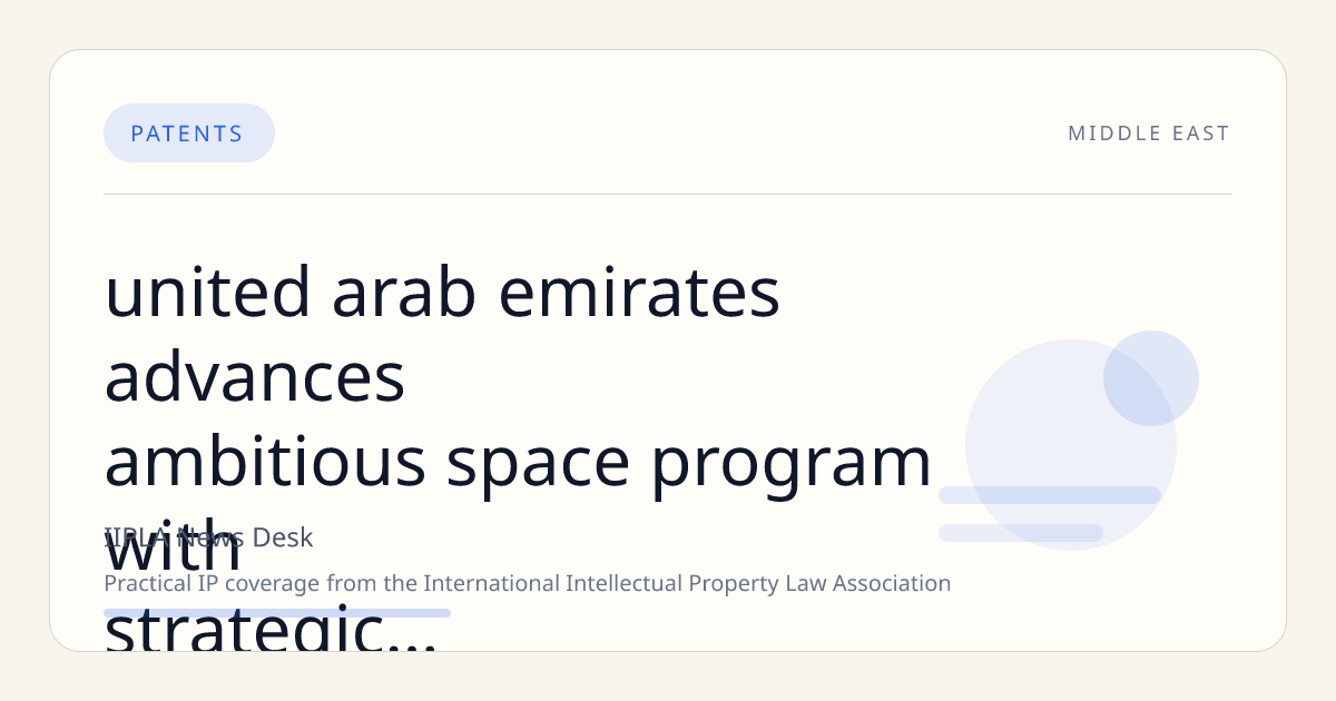 United Arab Emirates Advances Ambitious Space Program with Strategic National Policies and International Collaborations