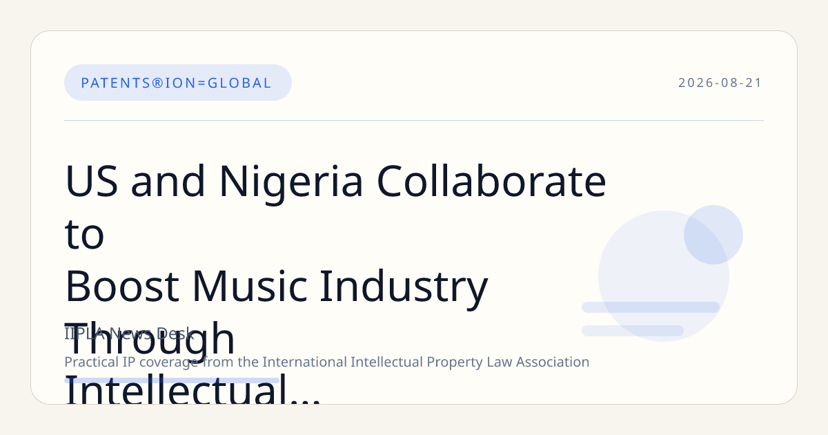 US and Nigeria Collaborate to Boost Music Industry Through Intellectual Property Workshop