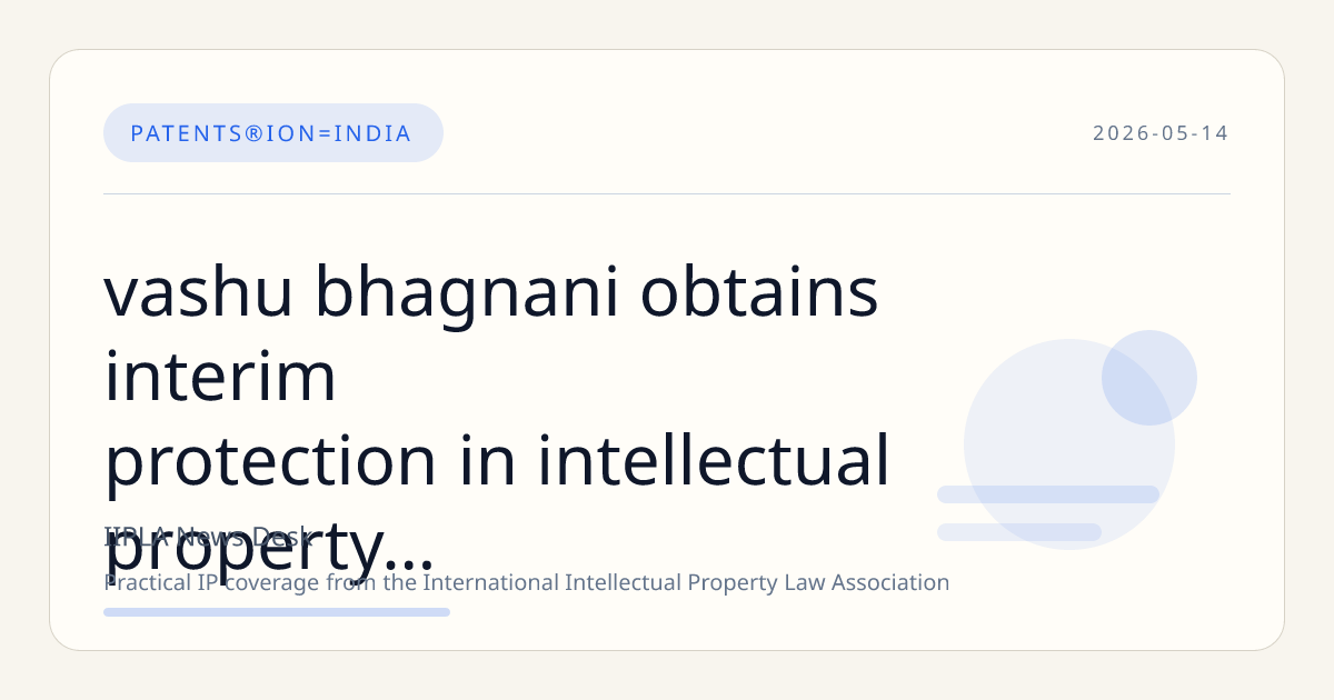 Vashu Bhagnani Obtains Interim Protection in Intellectual Property Dispute Over 'Hai Jawani Toh Ishq Hona Hai'