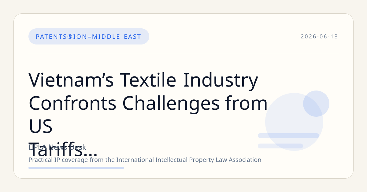 Vietnam’s Textile Industry Confronts Challenges from US Tariffs and Middle East Instability