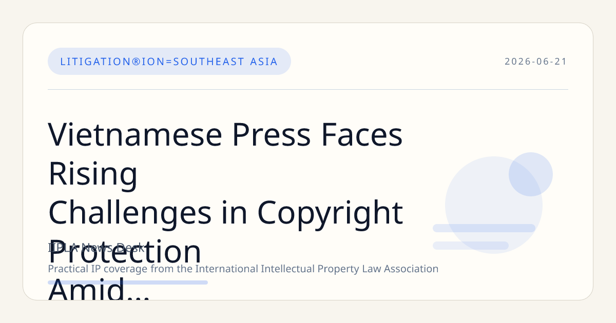 Vietnamese Press Faces Rising Challenges in Copyright Protection Amid AI and Social Media Growth