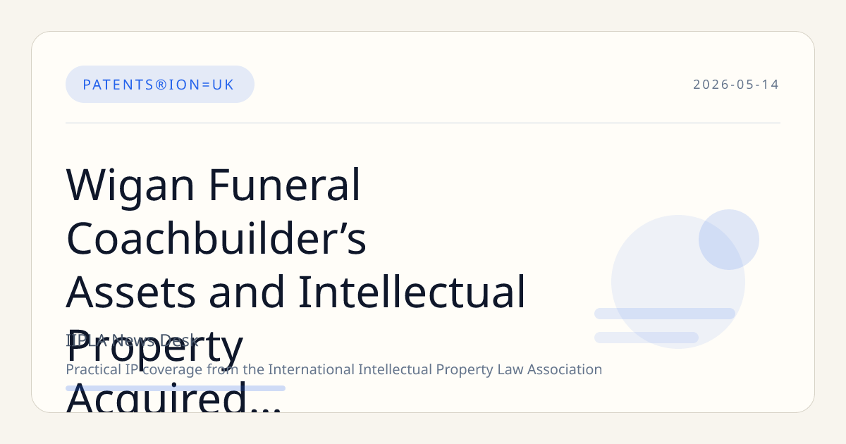 Wigan Funeral Coachbuilder’s Assets and Intellectual Property Acquired Amid Administration Process
