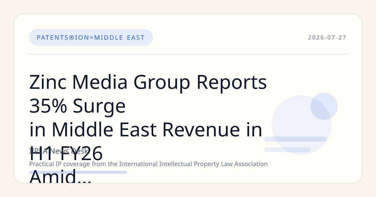 Zinc Media Group Reports 35% Surge in Middle East Revenue in H1 FY26 Amid Strategic Growth Success