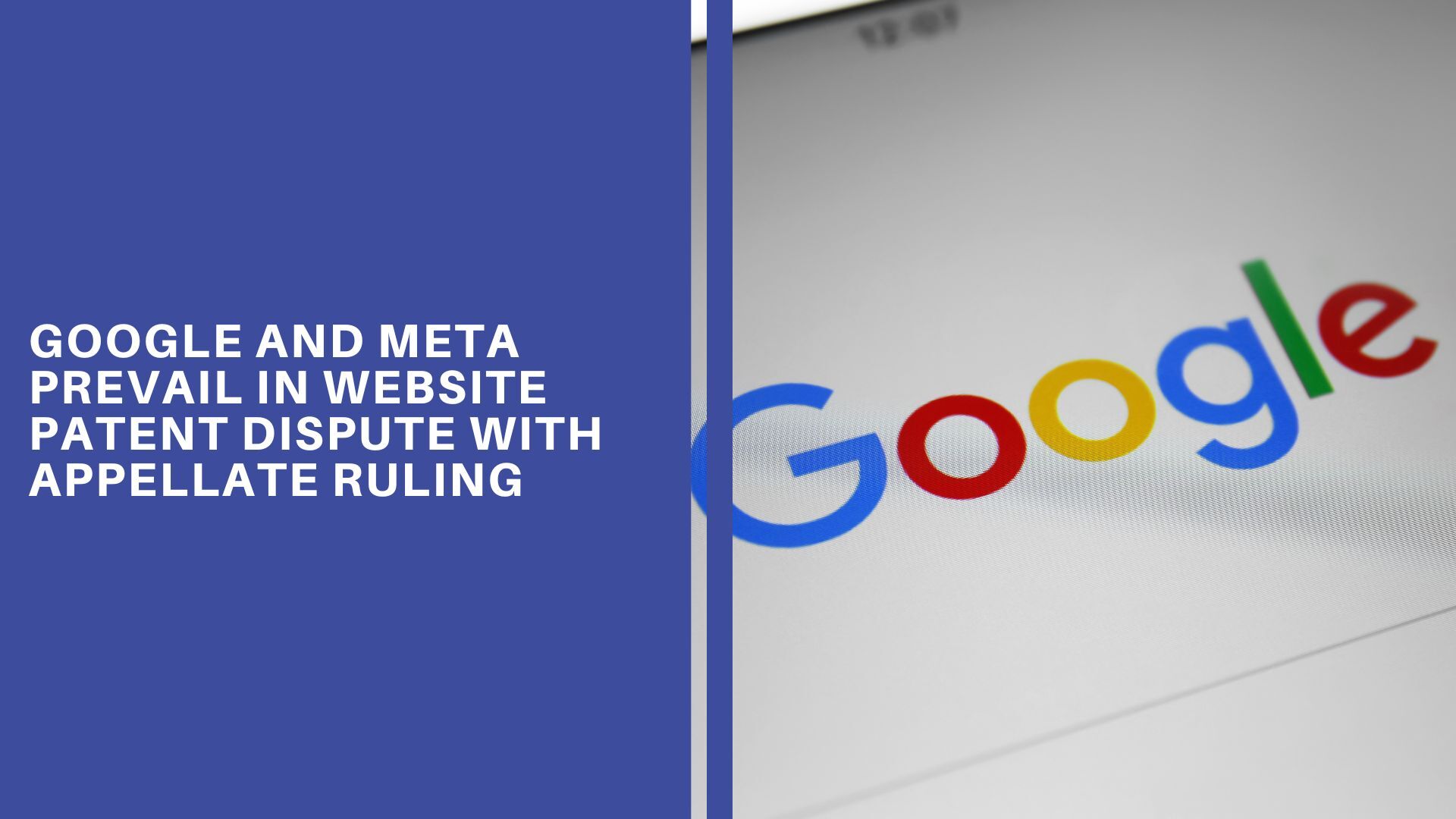Google Meta patent claim